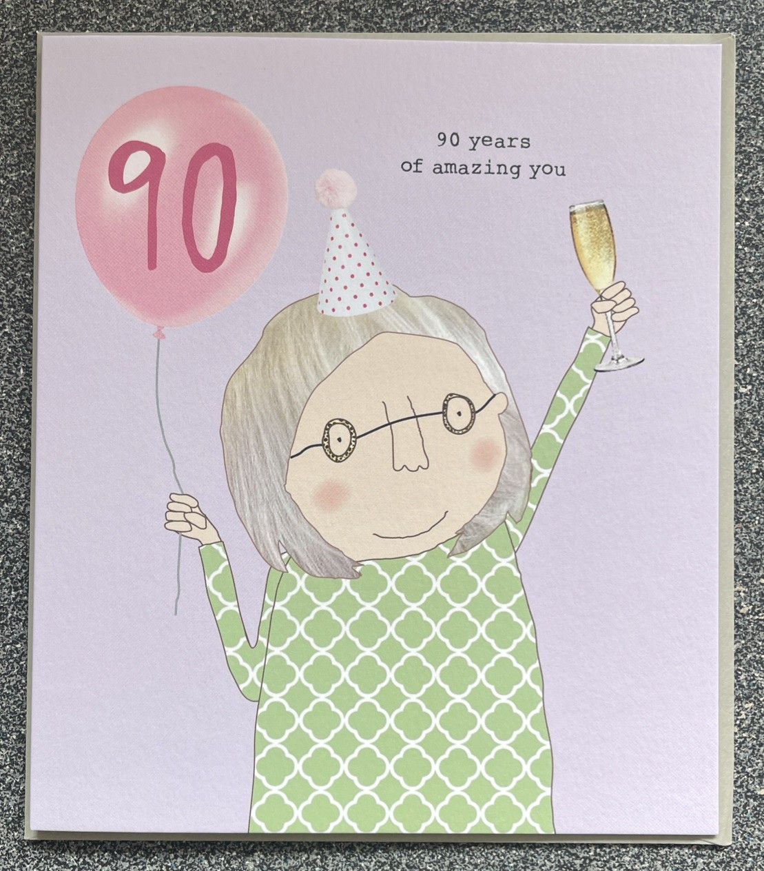 90th Birthday Card 90 Years Of Amazing You – Rosie Made A Thing - Gin & Frolics