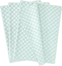MUNILAIL 100 Sheets Checkered Tissue Paper sage green checkered tissue paper 