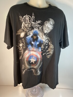 Captain America Marvel Avengers T Shirt Men's Size 2X
