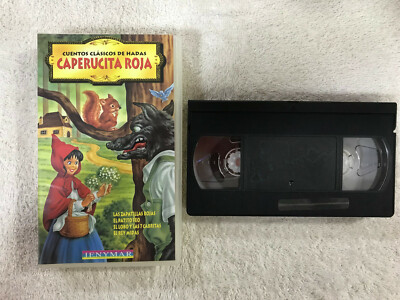 CAPERUCITA ROJA VHS ZAPATILLAS ROJAS PATITO FEO LOBO 7 CABRITAS REY MIDAS CUENTO