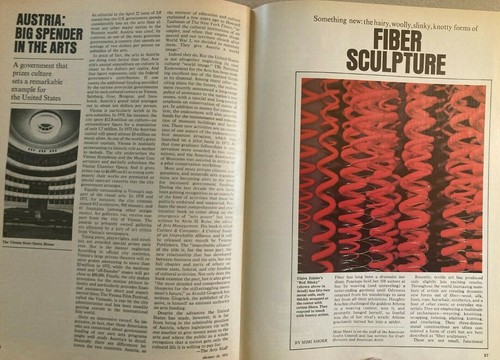 The Arts Saturday Review Mag Robbe-Grillet & Fiber SCULPTURE Art JUNE, 1972 - Picture 6 of 9