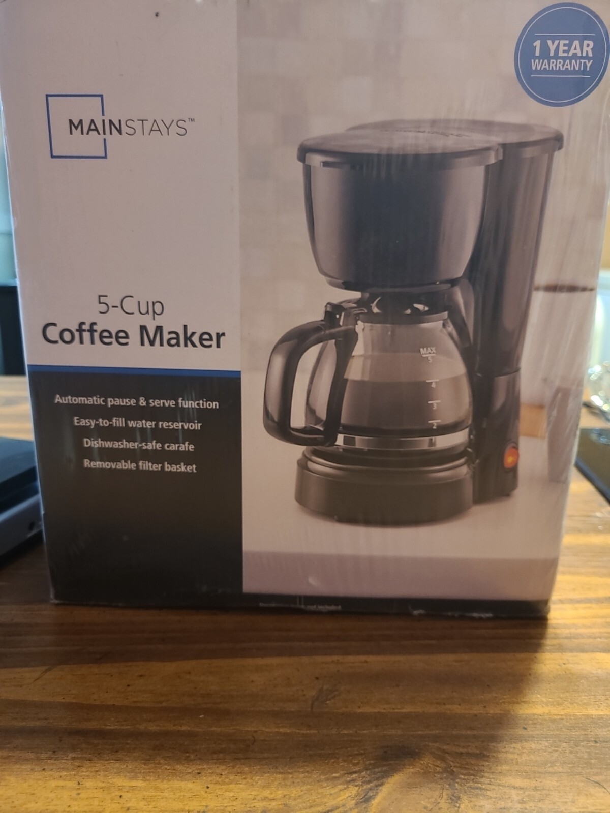 mainstays black 5 cup drip coffee maker eBay