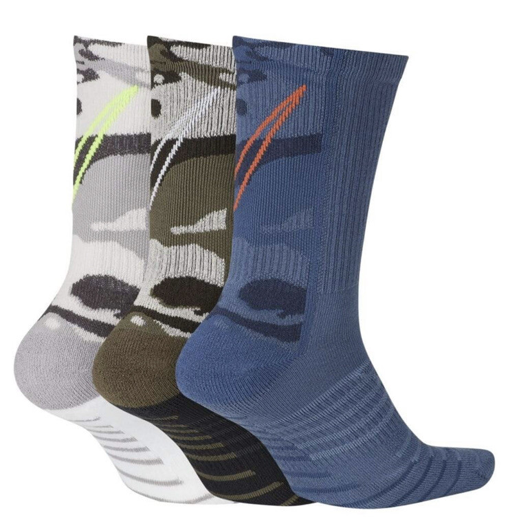 Nike Everyday Max Cushioned Training Crew Socks Pairs Camo
