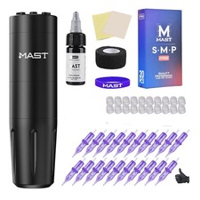 Mast /Dragonhawk X8 Wireless Tattoo Pen Machine 190 Kit - used 1 x on fake skin