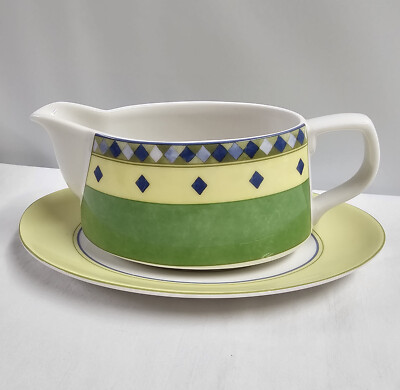 Mint! Royal Doulton Carmina Gravy Boat Sauce Server Bowl & Under Plate