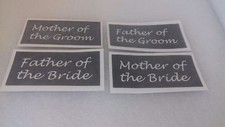 10 - 400 Mother & Father of the Groom & Bride stencils mixed for etching glass