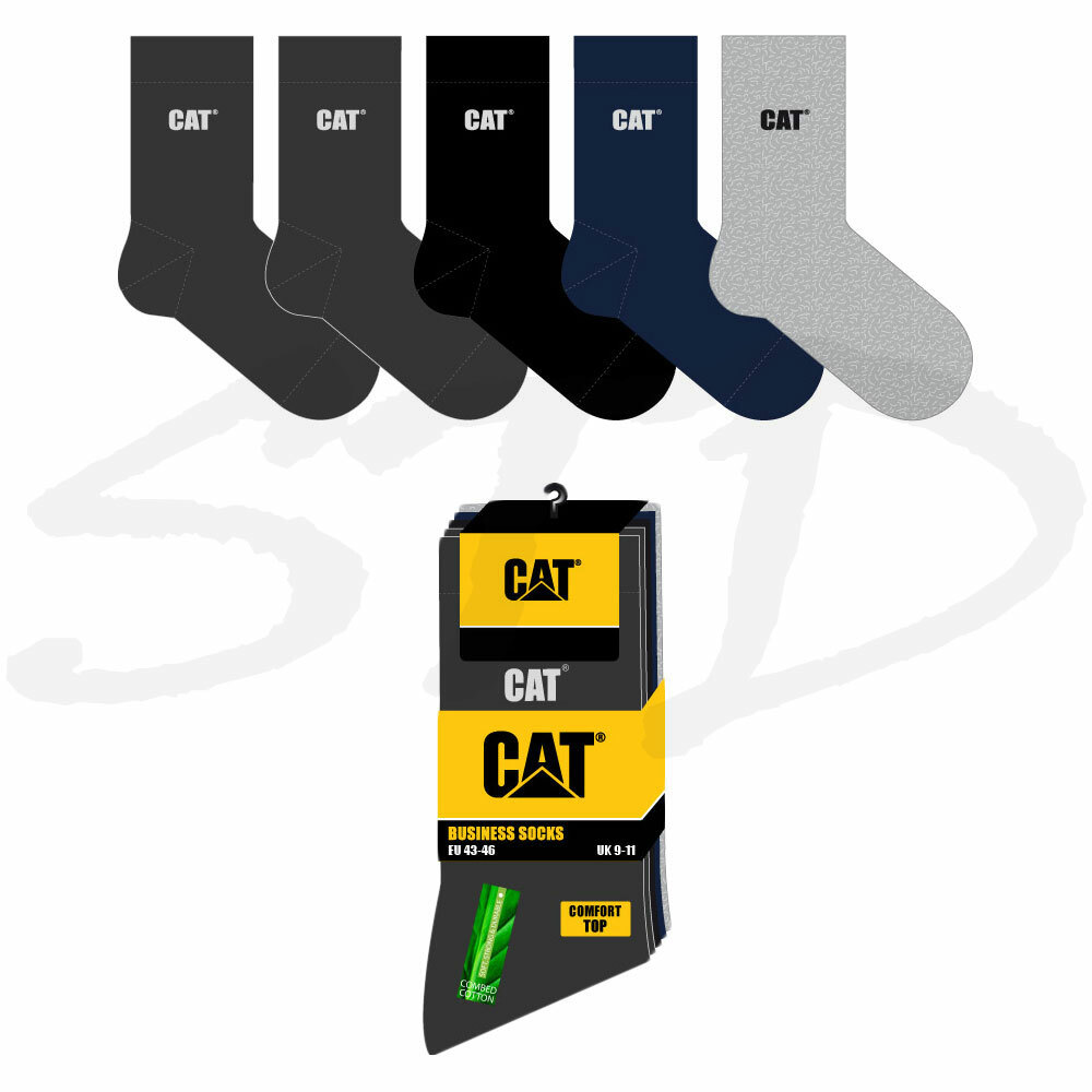 Produktbild von ArbeitsSneaker Socken CAT Caterpillar WORK SNEAKERS Socken - 6 Paar, Stoßdämpfend, Größe 39-50 Sneaker Socken 6 Paar