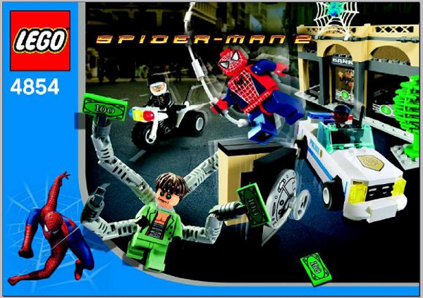 LEGO 4854 - Spider-Man - Doc Ock's Bank Robbery - 2004 - NO BOX | eBay
