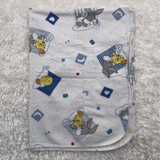 Baby Looney Tunes Blanket Vintage Bugs Tweety Bird Cotton Flannel Receiving 1999