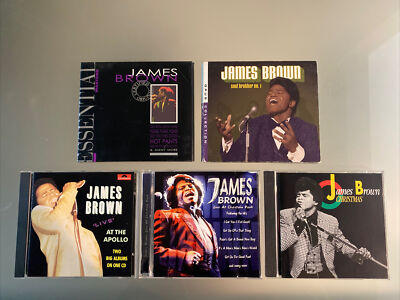 James Brown 5 LOT: IMPORT Essential Masters, Soul Bro, Live, Chastain Park,  