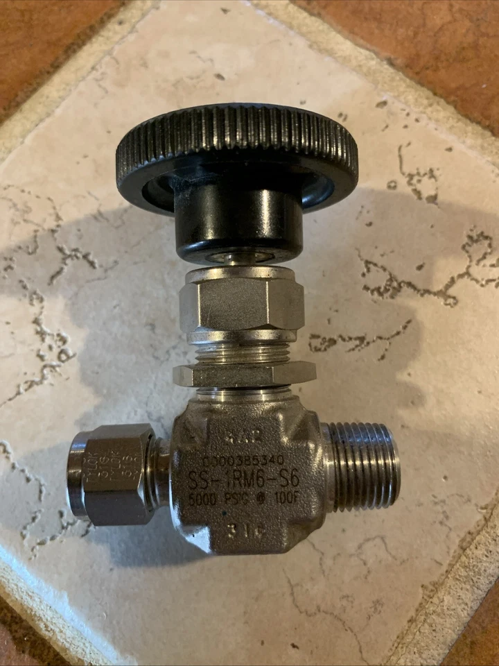 Brand New! Swagelok  1/2” Stainless Needle Valve 5000psi  • SS-1RM6-S6 - Image 4 of 4
