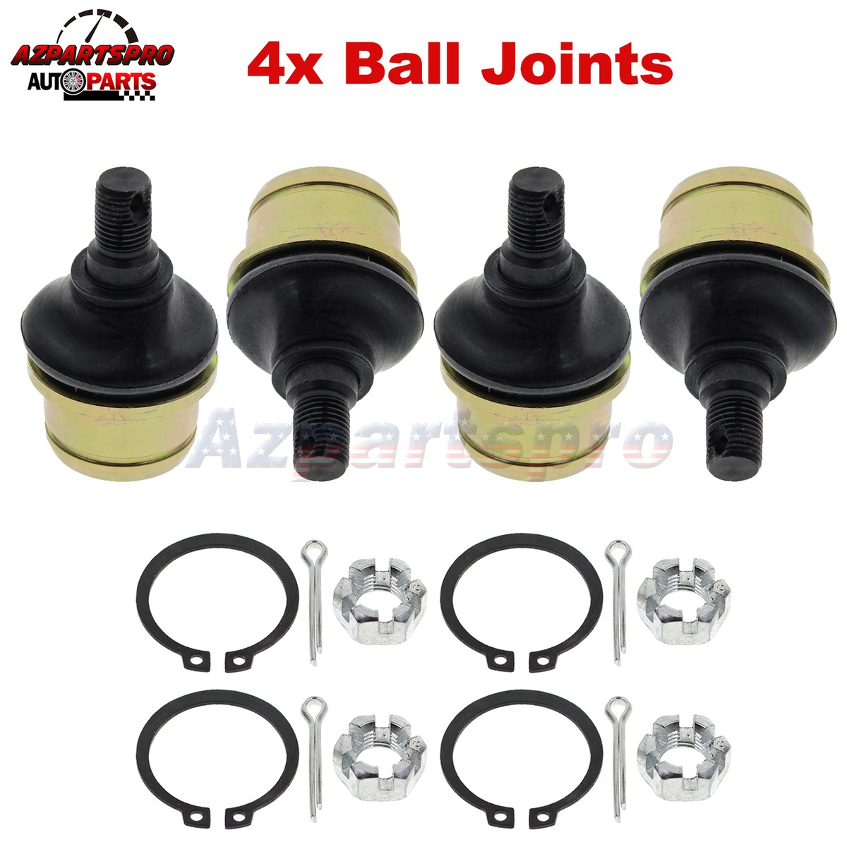 4pc Ball Joints For Honda Foreman Rubicon 500 2001-2019