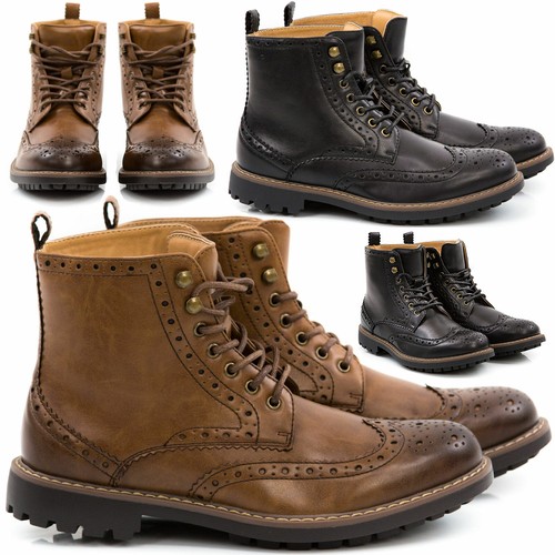 Stivali Stivaletti Scarpe Uomo Pelle PU Polacchini Anfibi Sneakers Camperos  T16s | eBay