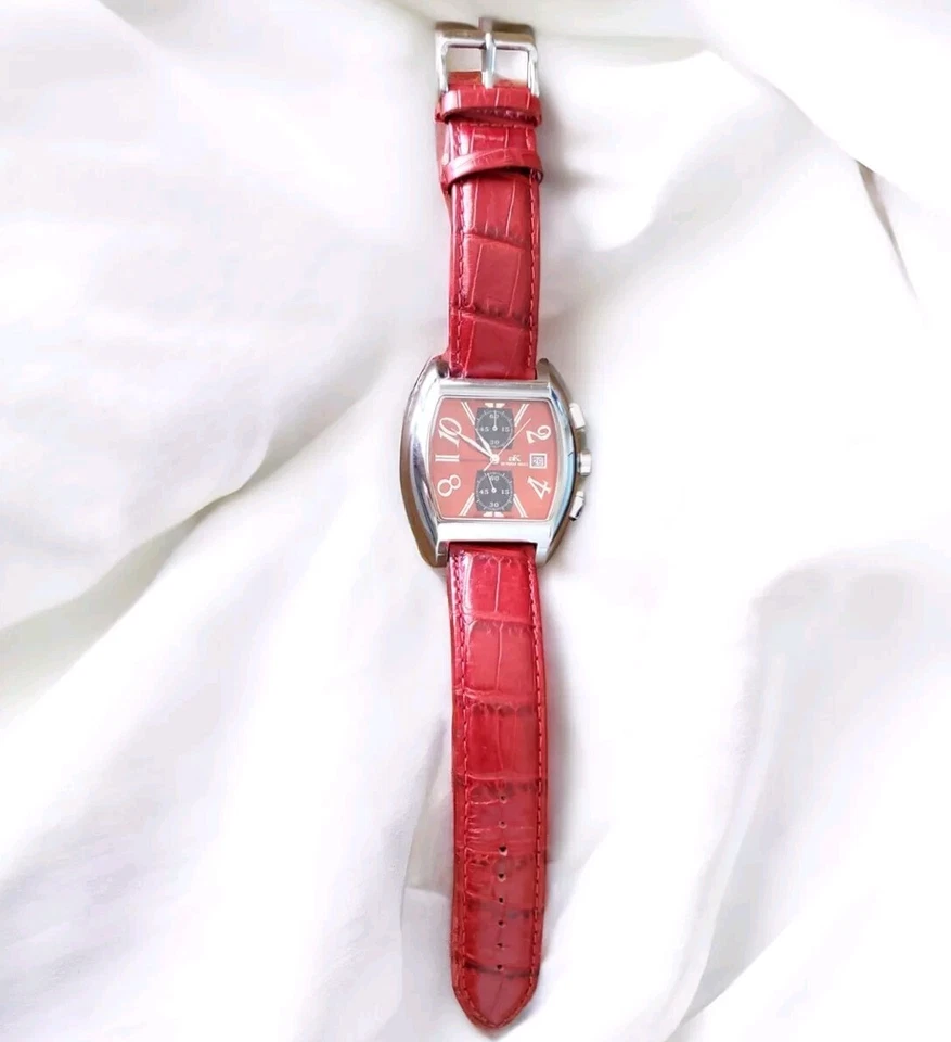 Relógio de cintura feminino Adee Kaye cronógrafo vermelho AK93 - 1M - Imagem 3 de 4