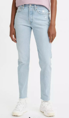 NEW LEVI'S PREMIUM 501 SAMBA ABOARD SKINNY JEANS SIZE 27 27x28