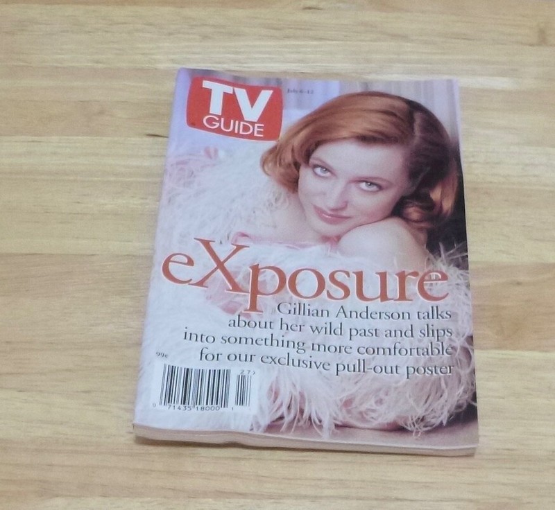 TV GUIDE-July 6-12  1996  Gillian Anderson X-Files- Fold Out Charlotte, NC