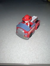 Marshall Fire Truck Toy Spin Master Paw Patrol Rescue Racers Plastic Car 3" in#