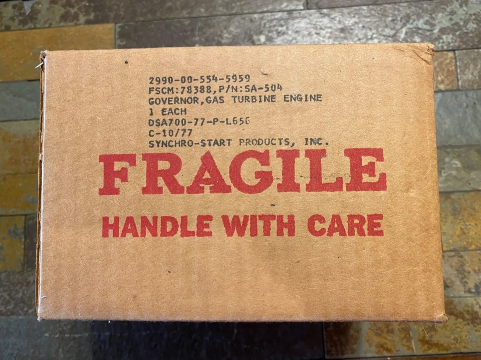 ( 1 ) Synchro-Start Gas Turbine Engine Governor  Overspeed Control Switch SA-504 - Image 2 of 4