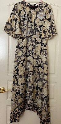 rebecca taylor gold leaf dress Ladivine CD736 Elegant Fitted Formal Embellished Satin Gown Rose Gold / 0