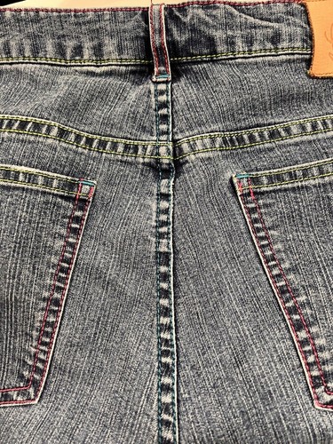 Lilly Pulitzer Womens Boot Cut Denim Jeans Color Contrast Stitching Sz 8 Y2K Sty - Bild 9 von 14