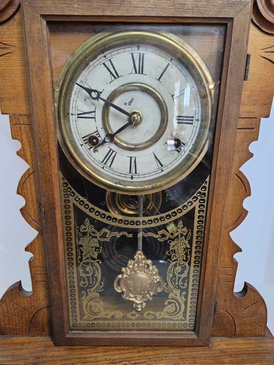 Antique Working 1870's NEW HAVEN Cock Co. Victorian Walnut Parlor