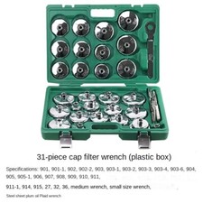 31-piece Set Thickened Cap Oil Filter Spanner Socket To Remove Car Filter