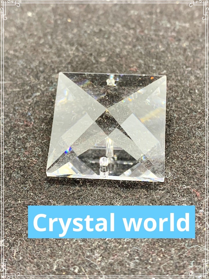 65pcs 22mm Asfour Lead Crystals 4 Hole Square Prisms Chandelier Lamp