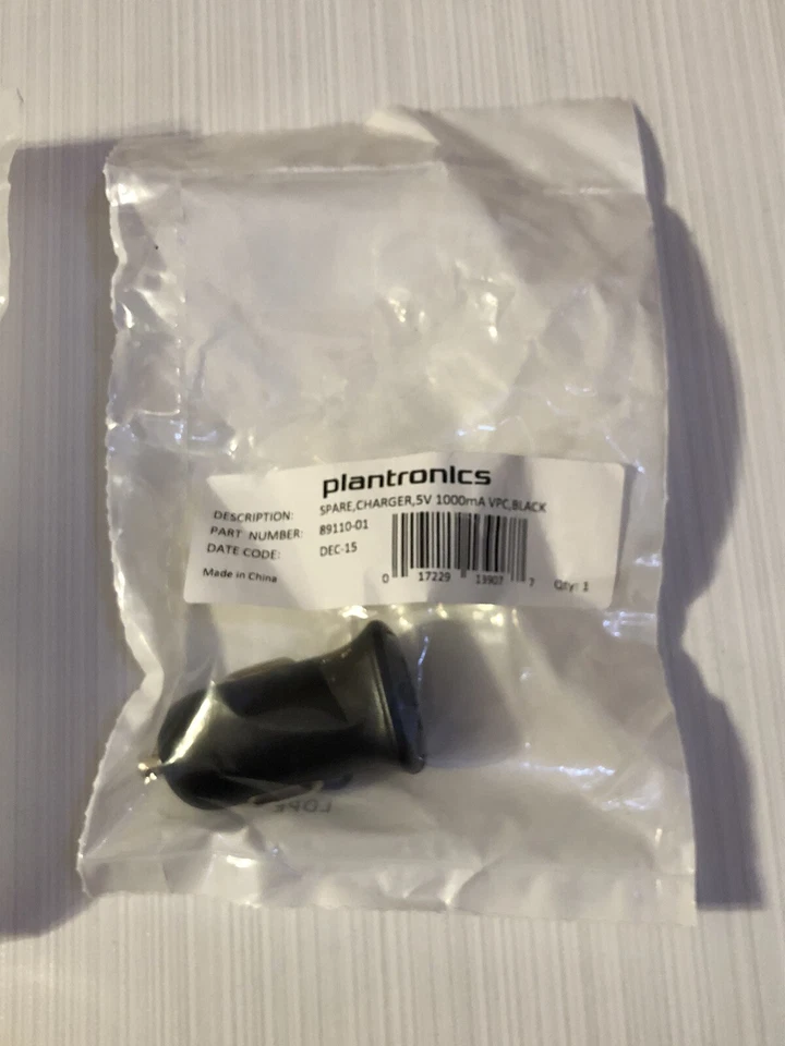 Plantronics 89110-01 Lote de (2) Cargador Negro de Repuesto 5v 1000ma Vpcpwr (8911001) Foto 2 de 4
