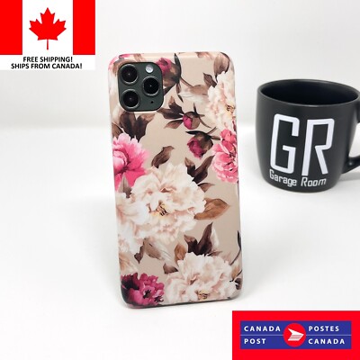 Floral Flower Case Cover For Apple iPhone Models - Free Shipping From Canada