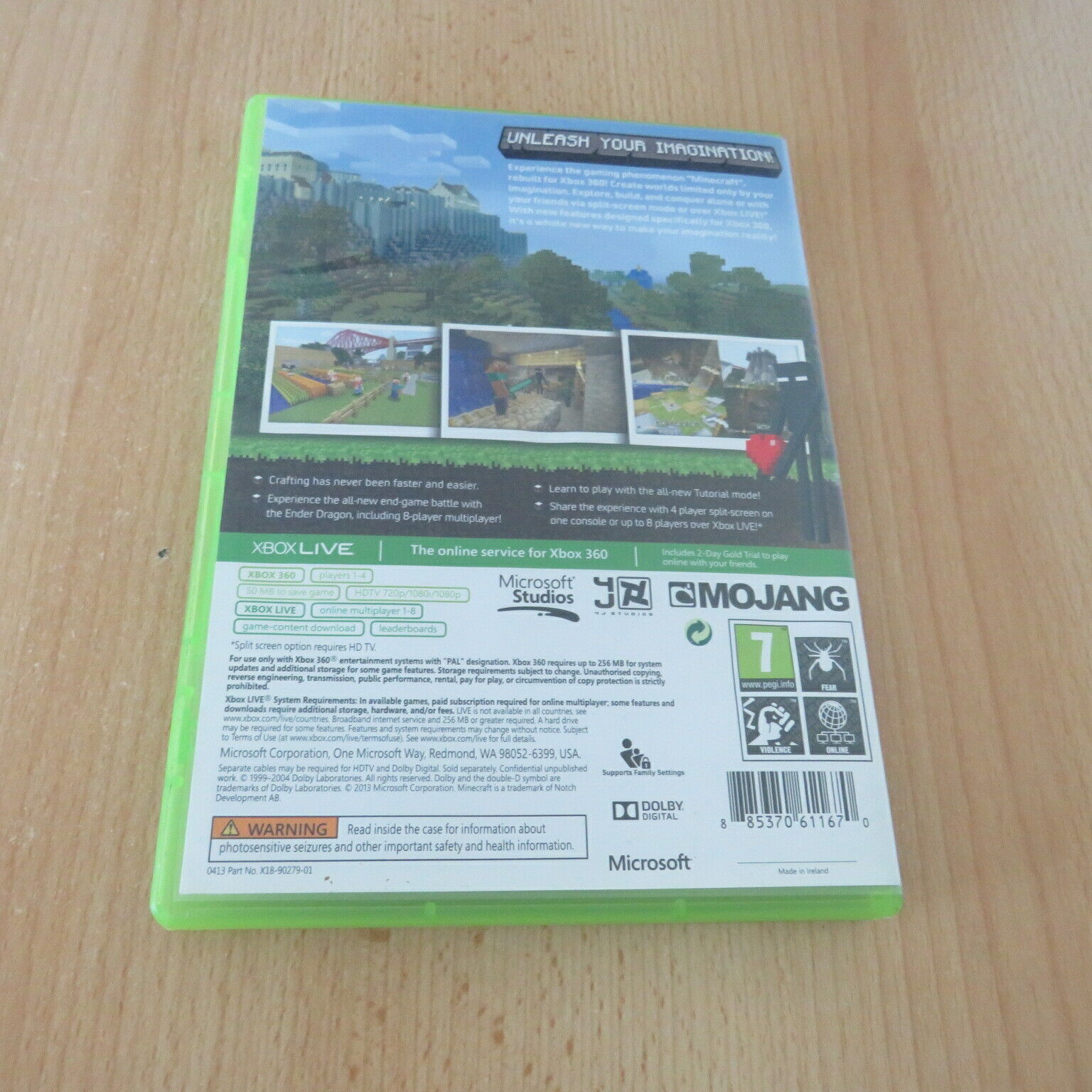 Minecraft Xbox 360 Edition, Jogo de Videogame Xbox Usado 65477589