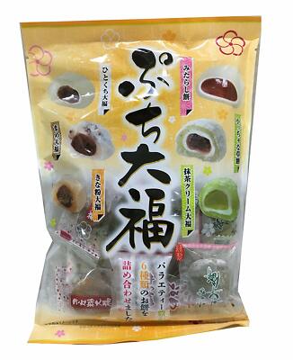 Kurito, Puchi Daifuku, Bite-size Mochi Assortment, 6 kinds, Kinako
