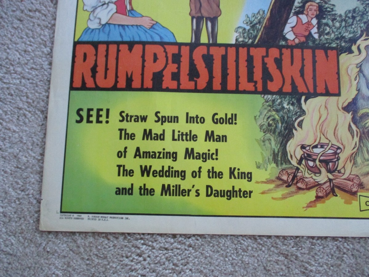 RUMPELSTILTSKIN ORIGINAL 1965 HLF SHT MOVIE POSTER RLD WERNER