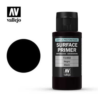 VALLEJO 73602 PRIMER BLACK 60ml (Acrylic Primer)