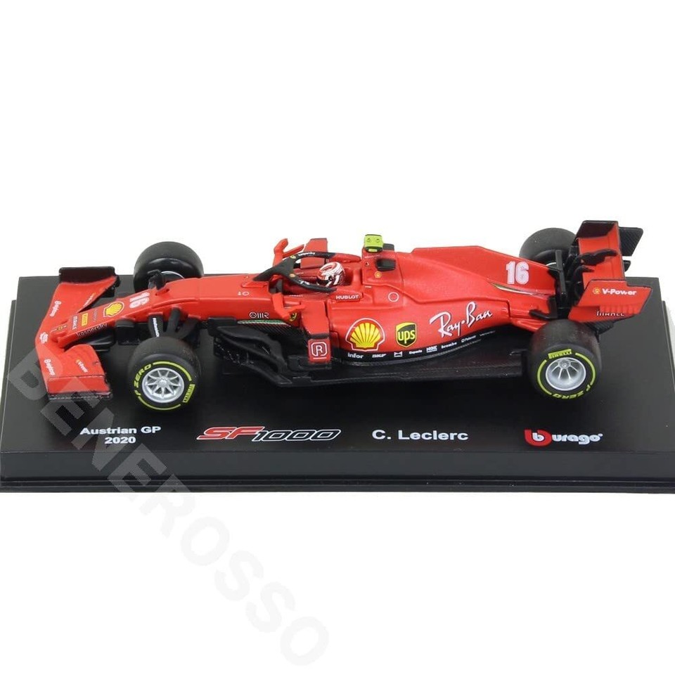 BURAGO F1 mini car 1/43 Signature Series Ferrari SF1000 Char... Ships