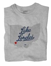 Lake Lorelei Ohio OH T-Shirt MAP