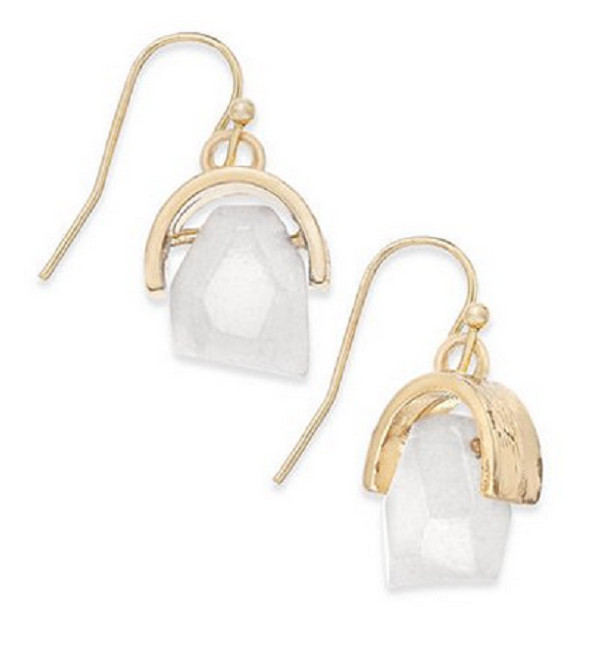 Серьги-капли с золотыми камнями Inspired Life 2190₽