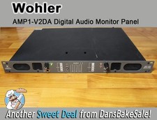 Wohler AMP1-V2DA Digital Audio Monitor Panel with Power Cable in Nice Condition