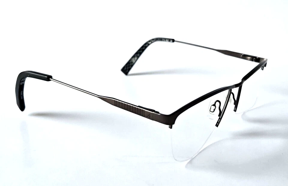 NAUTICA N7337 030 GUNMETAL BLACK UNISEX NEW AUTHENTIC EYEGLASSES 55-18-145 - Image 3 of 4