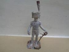 Stadden, Napoleonic French Hussar cavalry, unpainted, 54mm lead 1815, JL