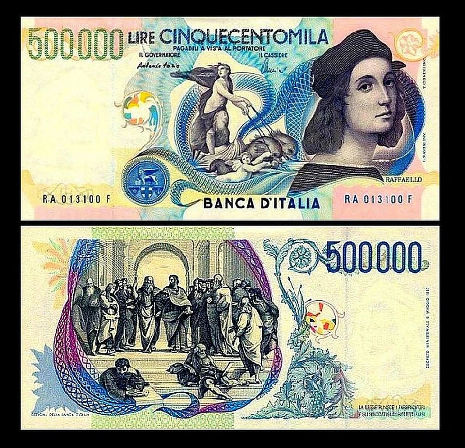 1.000 - 500.000 Lire - Ausgabe 1990 - 1997 - Reproduktion - 01 - Bild 4 von 4