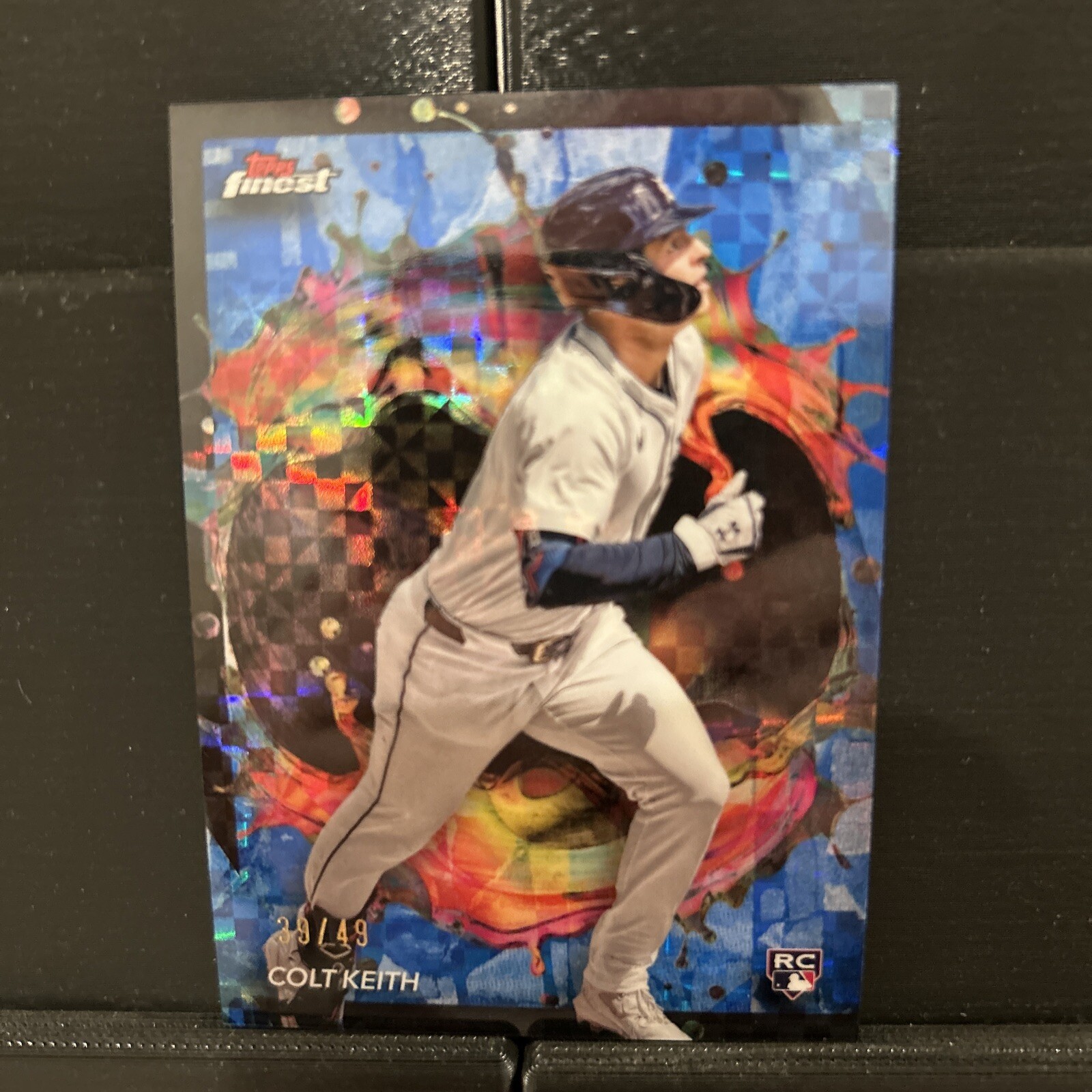 2024 Topps Finest - Rare Blue Checkerboard Refractor #208 Colt Keith /49 (RC)