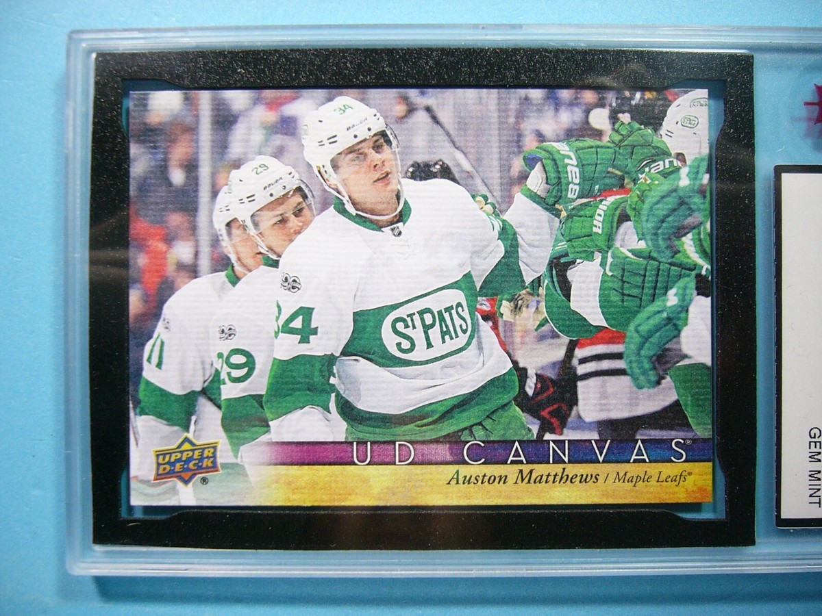 2017/18 UPPER DECK CANVAS HOCKEY CARD #C79 AUSTON MATTHEWS ST PATS