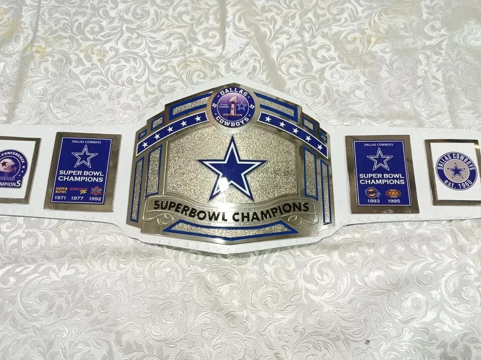 Nuevo Cinturón Título Campeonato Superbowl Dallas Cowboys Adulto Talla Cuero 2MM Foto 2 de 4
