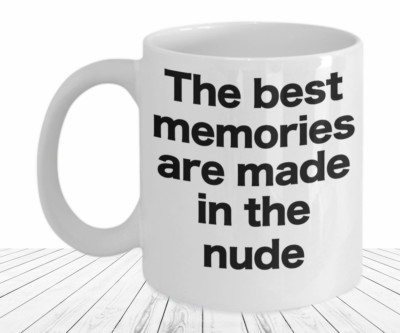 In the Nude Mug Coffee Cup Funny Gift Nudest Colonies Camps Retreats Skinny Dip