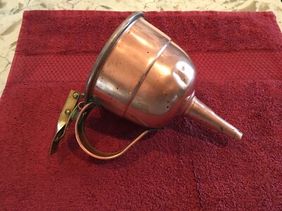 Vintage Copper Valve Funnel/Strainer
