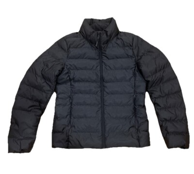 Uniqlo Ultra Light Down Quilted Puffer Jacket Women's XS Mock Neck Charcoal Grey