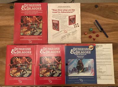 TSR 1983 Dungeons & Dragons Basic Rules Set 1 + Blizzard Pass Modul