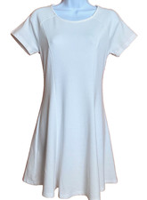 Forever 21 White Knit Short Sleeve Dress Bridal Engagement Reception Graduation