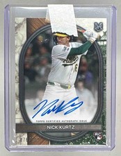 Nick Kurtz 2025 Topps Museum Collection #AA-NK Archival Auto Rookie RC /199