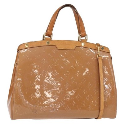 LOUIS VUITTON Monogram Vernis Blair GM Bag 2way Rose Velur M91797 LV Auth 154294